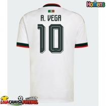 Camisa de Futebol México Alexis Vega #10 Equipamento Secundário Mundo 2026 Manga Curta